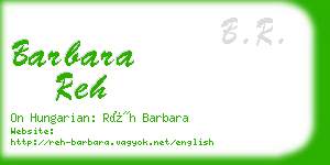 barbara reh business card